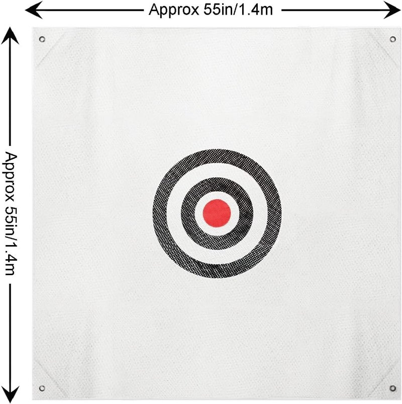 ASENVER شبكة تدريب صامتة 57" x 57" - قماش هدف جولف صامت لمساعدات التدريب داخل وخارج المنزل - Image 4
